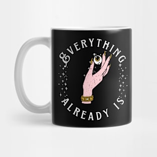 Positive Manifestation Hand holding all seeing eye Mug